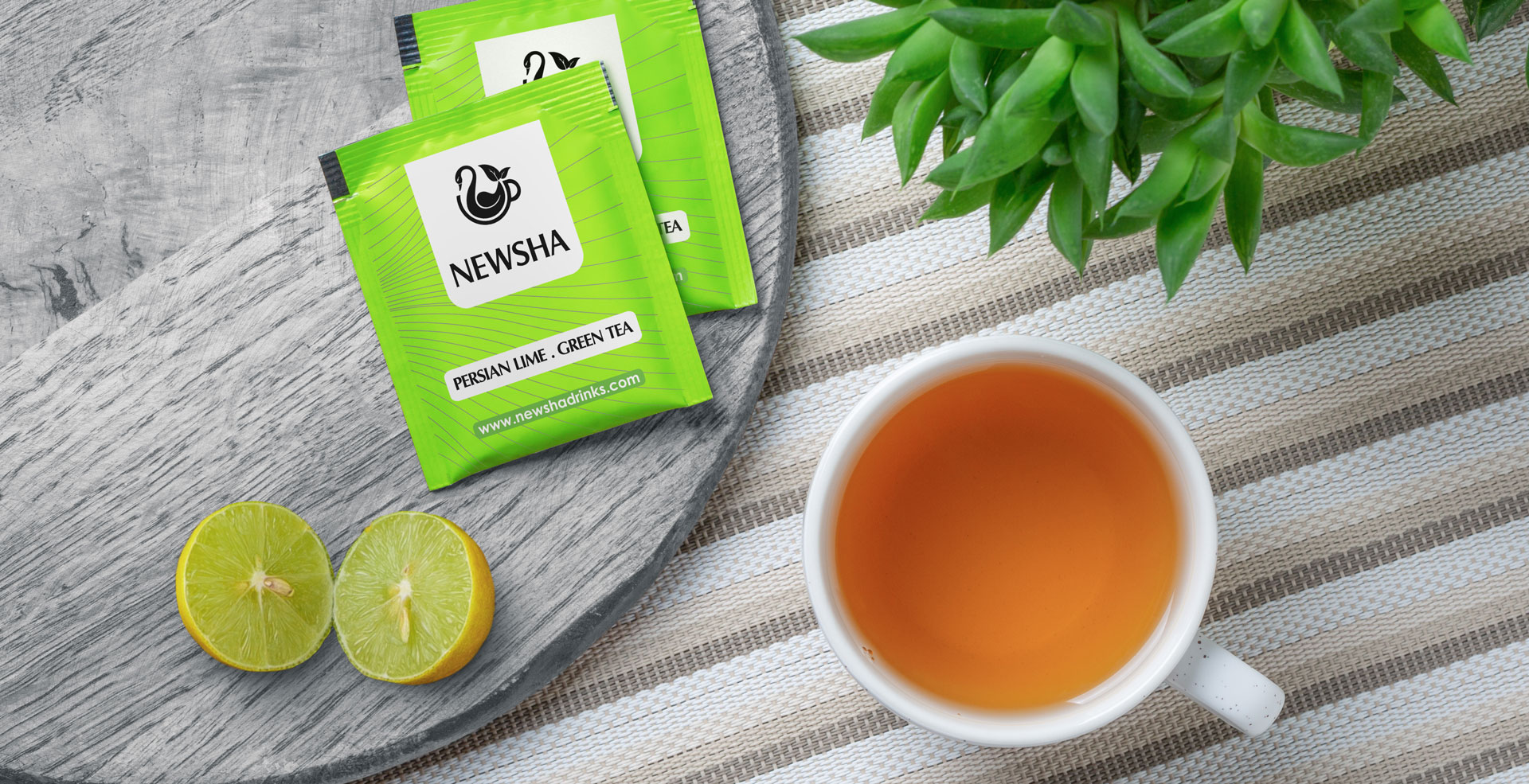 newsha,persian,lime,green,teabag